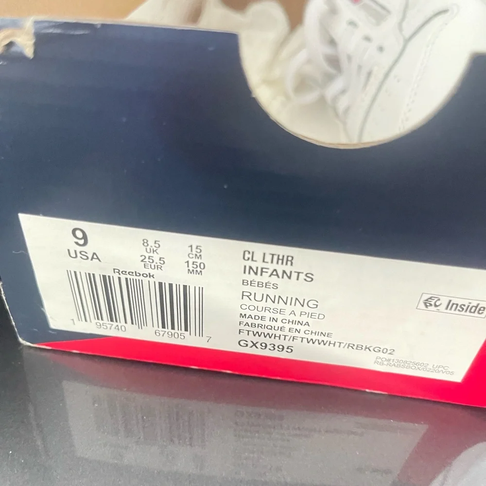 Reebok Kids White Sneakers - Picture 2 of 2